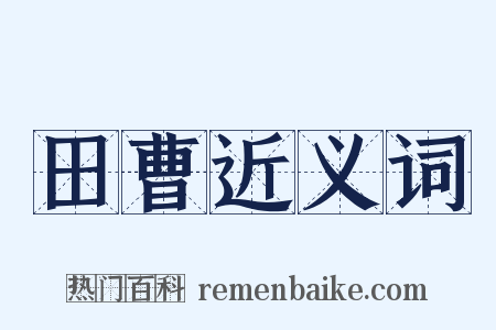 田曹近义词是什么意思的图片